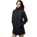 3-in-1-Funktionsparka JACK WOLFSKIN "BAYLIGHT", Damen, Gr. XXL, schwarz, Obermaterial: 100% Polyester, sportlich, hoch geschlossener Ausschnitt, Langarm mit Druckknopf,verstellbar, Jacken, Winterjacke