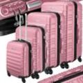 KESSER® 4tlg. Hartschalenkofferset Hartschalenkoffer Reisekoffer Set Reisekofferset Trolley Koffer Inkl. Kofferwaage + Gepäckanhänger Rollkoffer Schloss 4 Rollen ABS-Hartschale Teleskopgriff S-M-L-XL