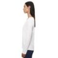 Langarmshirt MARC O'POLO "in Organic Cotton-Qualität", Damen, Gr. L, weiß, Obermaterial: 100% Baumwolle, unifarben, Basic, regular fit, Rundhals, Langarm, Shirts