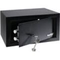 49217-02 Safe Tresor mit Schlüssel, Möbeltresor, 31 x 17 x 25 cm, Schwarz - HMF