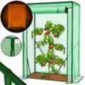 KESSER® Premium Tomatengewächshaus Foliengewächshaus, Gewächshaus klein, Tomatenhaus, Treibhaus mit Tür zum Aufrollen - 100 x 50 x 150 cm Frühbeet, Gemüse, Blumen, Obst, Garten