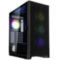 Kolink Unity Lateral ARGB Midi-Tower PC-Gehäuse Schwarz 4 Vorinstallierte LED Lüfter