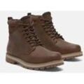 Schnürboots TIMBERLAND "BRITTON ROAD MID LACE UP WATERPROOF BOOT", Gr. 45, braun (rust full grain), Leder, Synthetik, sportlich, Schuhe, Winterstiefel, Schnürstiefel, Winterschuhe, wasserdicht