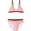 SCHIESSER Triangel-Bikini Set Wirkware LSF40+ recycelt Streifen pink - Aqua 176 female