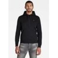 Kapuzensweatshirt G-STAR "Premium Hoody", Herren, Gr. XL (56/58), schwarz, Obermaterial: 55% Baumwolle, 45% Polyester, casual, normal, Langarm Bündchen, Sweatshirts