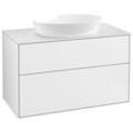 Villeroy und Boch Finion Waschtischunterschrank GA0100GF 100x60,3cm, Emotion, Abdeckplatte white matt, Glossy white lacquer