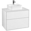 Villeroy und Boch Finion Waschtischunterschrank F08100GF 80x60,3x50,1cm, Abdeckplatte white matt, Glossy white lacquer