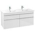 Villeroy & Boch Venticello Unterschrank A93001DH XXL, 125,3x59x50,2cm, Griff Chrom, Glossy White