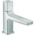 hansgrohe Metropol Select 100 Waschtischarmatur 32570000, chrom, Push-Open Ablaufgarnitur