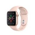 Apple Watch Series 5 (2019) GPS + Cellular 44 mm - Rostfreier Stahl Gold - Sportarmband Rosé