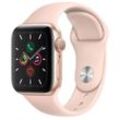 Apple Watch Series 5 (2019) GPS + Cellular 40 mm - Rostfreier Stahl Gold - Sportarmband Rosé