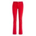 Stretch-Jeans MAC "Melanie", Damen, Gr. 44, Länge 32, rot (marsala ppt), Denim/Jeans, Obermaterial: 95% Baumwolle, 3% Polyester, 2% Elasthan, feminin, figurbetont normal, Jeans, Gerade geschnitten