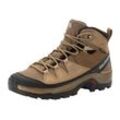 Wanderschuh SALOMON "QUEST ROVE Gore-Tex", Gr. 42,5, beige (beige, braun), Leder, Textil, sportlich, Schuhe, Wasserdicht