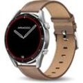 ARMODD Silentwatch 5 Pro Smart Watch Farbe Silver/Leather 1 St.