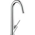 hansgrohe Spültisch Armatur Axor Starck 10822000 schwenkbarer Auslauf 360 Grad, chrom