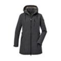 Softshellparka "GW 46 WMN SFTSHLL PRK", Damen, Gr. 42, blau (dunkelblau), 100% Polyester, G.I.G.A. DX BY KILLTEC, sportlich, Jacken