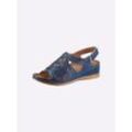 Sandalette GEMINI, Damen, Gr. 36, blau (mittelblau), Glattleder, sportlich, Schuhe