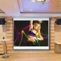 Mucola - 178x178CM Leinwand Beamer Heimkino Beamerleinwand Projektionsleinwand Rollo