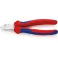 Knipex - 14 25 160 Abisolier-Seitenschneider mit Mehrkomponenten-Hüllen verchromt 160 mm