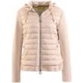 Steppjacke FUCHS SCHMITT "Steppjacke", Damen, Gr. 36, beige, Web, Obermaterial: 100% Polyester. Futter: 100% Polyester. Wattierung: 100% Polyester, unifarben, modisch, normal, Langarm, Jacken, mit abnehmbarer Kapuze