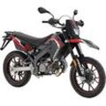 Motorrad PRIKE "PRIKE PXM 50 Supermoto, E5, schwarz/rot", schwarz (schwarz, rot, schwarz), Motorroller & Mofas, ohne Topcase, 45 km/h, B:84cm H:112cm L:212cm