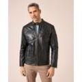 Lederjacke in Biker-Optik