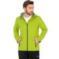 Regenjacke TRIGEMA "TRIGEMA Leichte Regenjacke", Herren, Gr. L, gelb (lemon), 82% Polyester, 14% Elastan, 4% PU, sportlich, Jacken