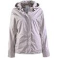 Outdoorjacke FUCHS SCHMITT "Jacke", Damen, Gr. 36, grau (kitt), Web, Obermaterial: 70% Polyester, 30% Polyamid, unifarben, modisch, normal, Langarm, Jacken, mit abnehmbarer Kapuze