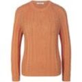 Pullover aus 100% Baumwolle Premium Pima Cotton Peter Hahn orange