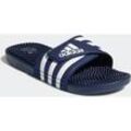 Badesandale ADIDAS SPORTSWEAR "ADISSAGE BADESCHLAPPEN", Gr. 40,5, blau (dunkelblau, cloud weiß, dunkelblau), Synthetik, sportlich, Schuhe