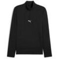 Sweatshirt PUMA "M CLOUDSPUN 1/4 ZIP", Herren, Gr. XL, schwarz (puma schwarz), Interlock, Obermaterial: 77% Polyester, 23% Elasthan, sportlich, regular fit normal, Langarm, Sweatshirts