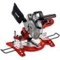 Kapp- und Gehrungssäge EINHELL "TC-MS 2112", rot (rot, schwarz), B:320mm H:295mm L:483mm, Sägemaschinen, 1400 W, 5000 U/min, Tischverlängerungen