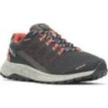 Schnürschuh MERRELL "FLY STRIKE", Gr. 42 (8), rot (schwarz, tangerine), Textil, sportlich, Schuhe