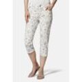 7/8-Hose STOOKER WOMEN "Tahiti Print Capri Slim Fit", Damen, Gr. 38, soft paisley aop, Twill, 98% Baumwolle, 2% Elasthan, casual, eng 7/8-Länge, Hosen, Capri Slim Fit Casual Clean Wash Twill Coloured für Damen