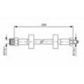 BOSCH Bremsschlauch vorne rechts links für VW 171611701K 1 987 476 337