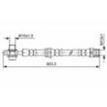 BOSCH Bremsschlauch vorne rechts links für VW SEAT AUDI 5N0611701A 5N0611701 1 987 481 742