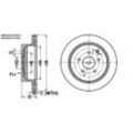 ATE Bremsscheibe hinten rechts links belüftet 308,0mm für INFINITI NISSAN 43206-CA000 24.0116-0122.1