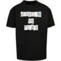 T-Shirt MERCHCODE "Merchcode Herren Please Heavy Oversize Tee", Herren, Gr. XXL, schwarz, 100% Baumwolle, unifarben, casual, oversize, Rundhals, Kurzarm, Shirts