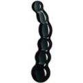 Sinful Black Groove Glasdildo 17 cm - Schwarz