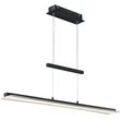 TRIO LEUCHTEN LED Pendelleuchte "Smash", schwarz, H: 150cm, Lampen