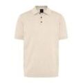 Poloshirt BUGATTI, Herren, Gr. XL, beige, 75% Baumwolle, 25% Polyacryl, casual, regular fit, ohne Ausschnitt, Kurzarm Rippbündchen, Shirts, in klassischer Form