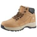 Winterstiefel DOCKERS BY GERLI, Herren, Gr. 45, braun (camelfarben), Nubukleder, sportlich, Schuhe, High Top Sneaker, Schnürboots mit weich gepolstertem Schaftrand