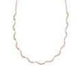 Collier SKAGEN "WAVE, SKJ1745791, SKJ1746710", rosa (roségoldfarben), Halsketten, Damen, Edelstahl, L: 46cm