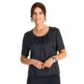 Shirtbluse "HERMANN LANGE Collection Blusenshirt Sophie", Damen, Gr. 40, schwarz, 100% Polyester, HERMANN LANGE COLLECTION, Rundhals, Blusen