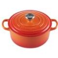 LE CREUSET Bräter Rund 28cm Ofenrot SIGNATURE