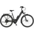 E-Bike FISCHER FAHRRAD "CITA 8.0I 711" Gr. 43, schwarz (schwarz matt), E-Bikes, 43cm, 28 Zoll (71,12cm), Pedelec, Elektrofahrrad für Damen u. Herren