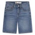 Jeansshorts LEVI'S KIDS "LVB 510 SKINNY FIT SHORT", Jungen, Gr. 12 (152), N-Gr, the big chee, Denim/Jeans, Obermaterial: 69% Baumwolle, 30% Polyester, 1% Elasthan, casual, skinny fit, Jeans