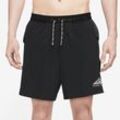 Laufshorts NIKE "Dri-FIT Trail Men's " Trail Running Shorts", Herren, Gr. XXL, N-Gr, schwarz-weiß (schwarz, dk smoke grau, weiß), Obermaterial: 80% Polyester, 20% Elasthan, sportlich, Hosen