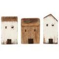 IB Laursen Kleines Holz-Häuser Set Nautico, 9 x 4.2 x 12.5 cm