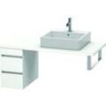 Duravit DuraStyle Waschtisch-Unterschrank DS533501818 30 x 54,8 cm, weiß matt, für Konsole, 2 Schubkästen